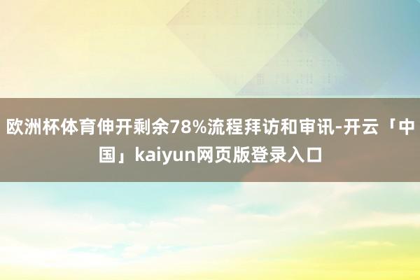 欧洲杯体育伸开剩余78%流程拜访和审讯-开云「中国」kaiyun网页版登录入口