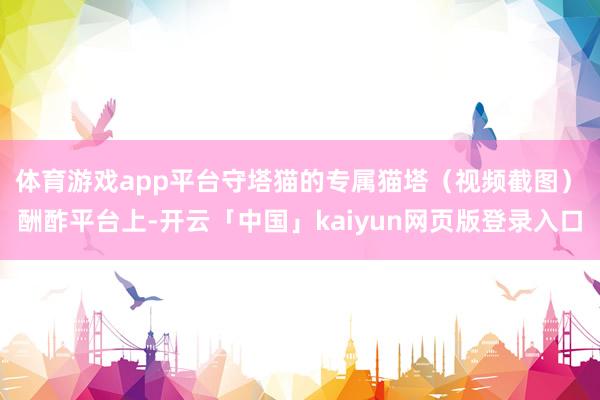 体育游戏app平台守塔猫的专属猫塔（视频截图）　　酬酢平台上-开云「中国」kaiyun网页版登录入口
