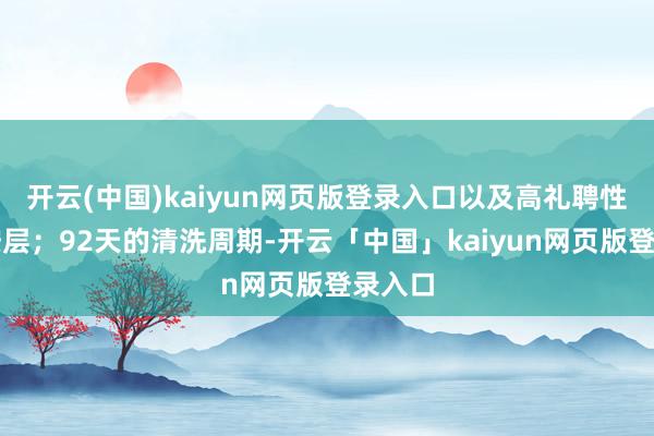 开云(中国)kaiyun网页版登录入口以及高礼聘性聚酰胺层;92天的清洗周期-开云「中国」kaiyun网页版登录入口